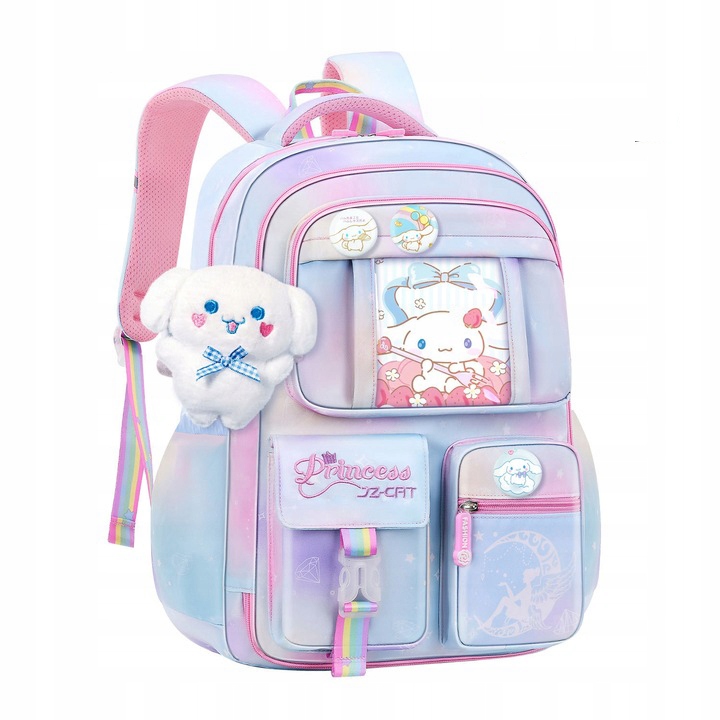 Zenoluxe Cinnamoroll – multifunkčný školský batoh pre dievčatá od 3. do 9. ročníka